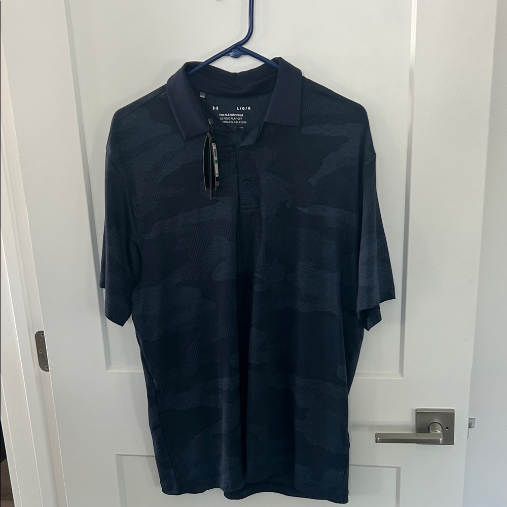 Under Armour Men's Dark Navy Camo Polo